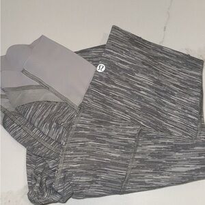 lululemon athletica Gray Patterned Leggings
